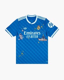 Real Madrid ブルー ゴールド 花柄刺繍 CRID