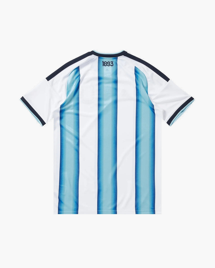 เสื้อฟุตบอล Argentina ปักมือ สีน้ำเงิน×ขาว มุมมองด้านหลัง — CRID