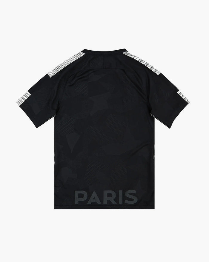 PSG BLACK FLORAL EMBROIDERED CRID