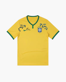 BRAZIL SAMBA YELLOW GREEN FLORAL EMBROIDERED CRID
