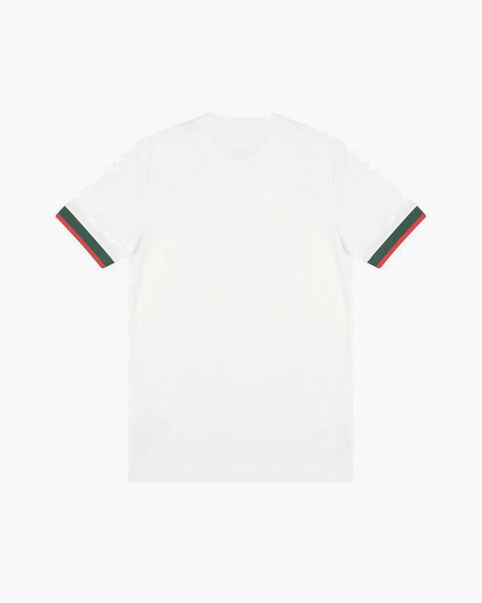 CHELSEA WHITE GREEN RED FLORAL EMBROIDERED CRID