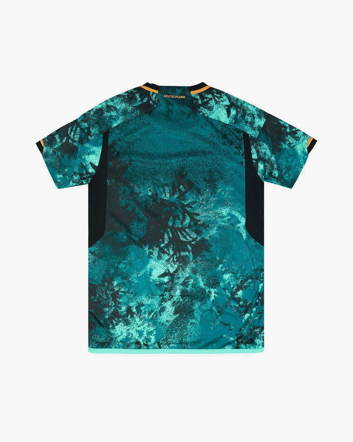 GERMANY GREEN BLACK FLORAL EMBROIDERED CRID