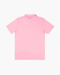 Inter Miami hand-embroidered football shirt in pink / black, back view — CRID