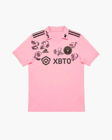 INTER MIAMI PINK BLACK FLORAL EMBROIDERED CRID