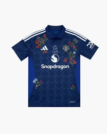 MANCHESTER UNITED NAVY BLUE FLORAL EMBROIDERED CRID