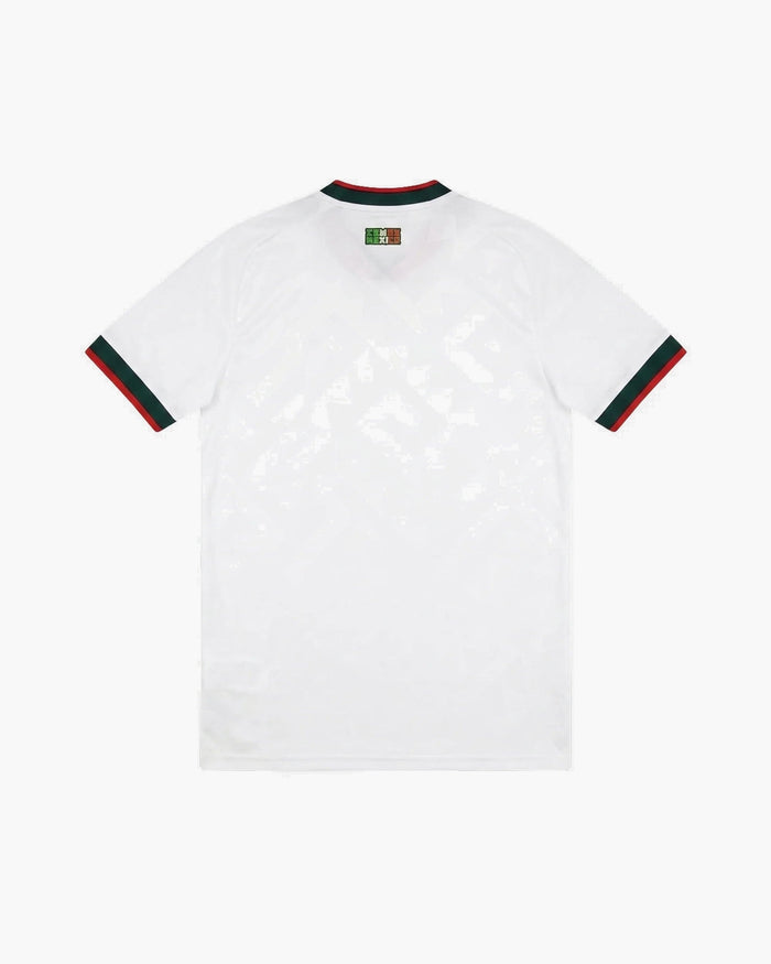 MEXICO WHITE RED FLORAL EMBROIDERED CRID