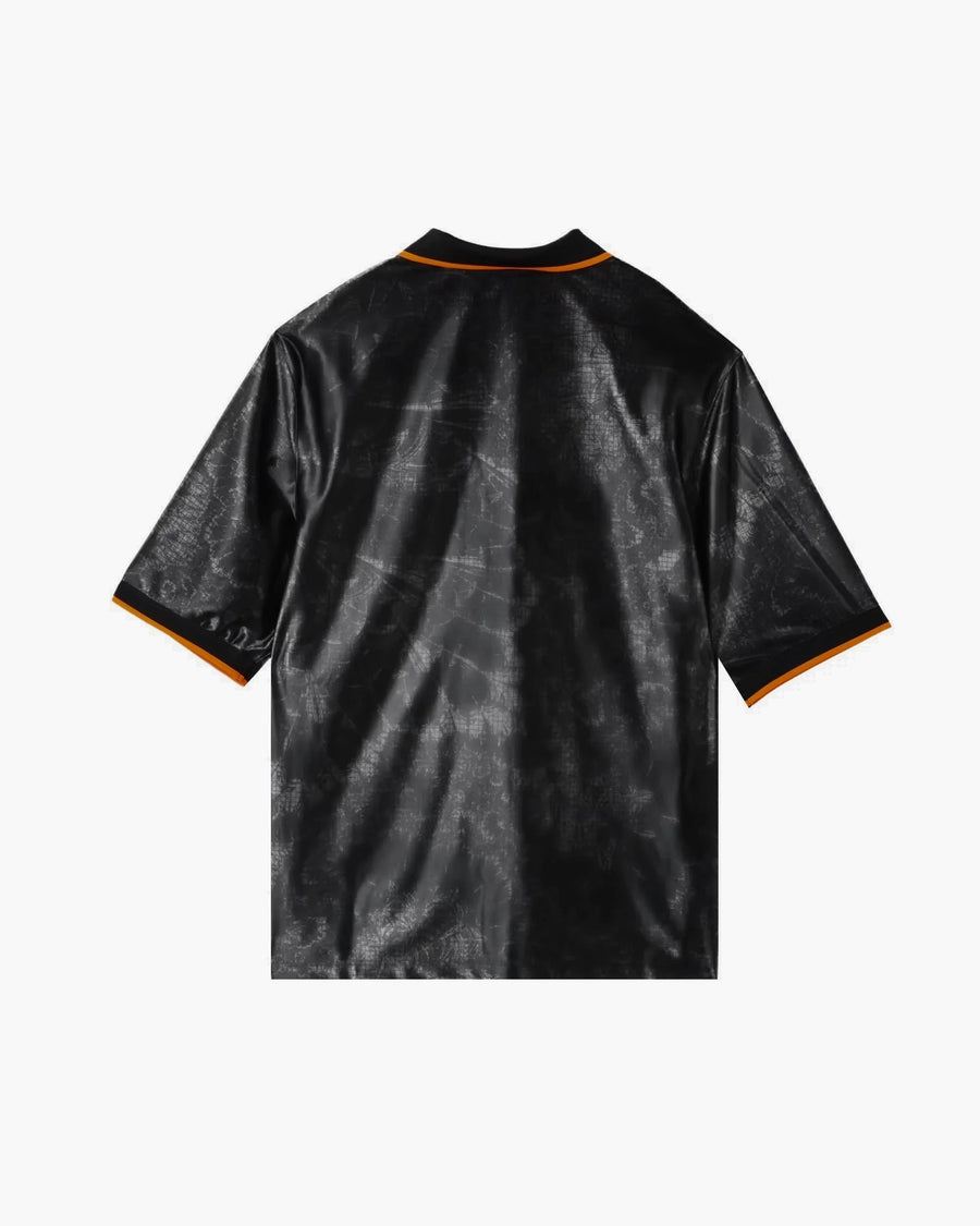 เสื้อฟุตบอล Netherlands ปักมือ สีดำ×ส้ม มุมมองด้านหลัง — CRID