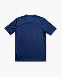 PSG hand-embroidered football shirt in navy / red, back view — CRID